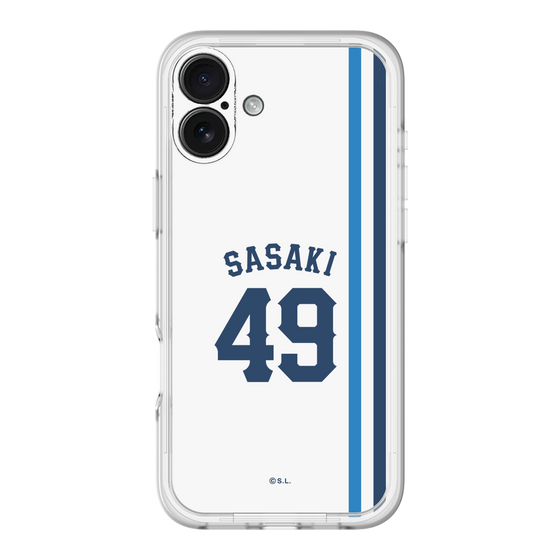 スリムプロテクションプレミアムケース［ 埼玉西武ライオンズ- #49 SASAKI - ホーム ］
