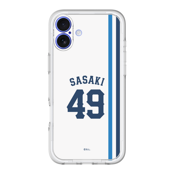 スリムプロテクションプレミアムケース［ 埼玉西武ライオンズ- #49 SASAKI - ホーム ］