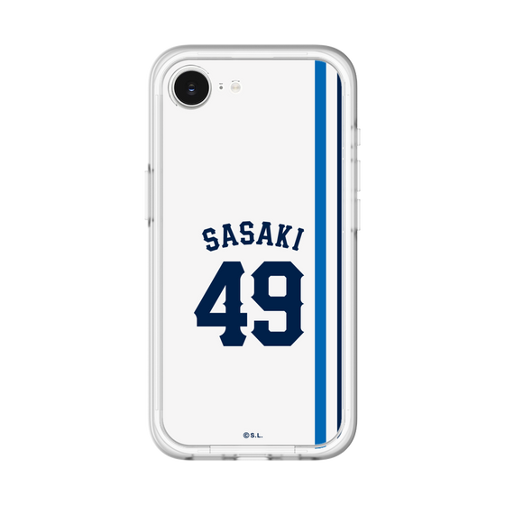 スリムプロテクションプレミアムケース［ 埼玉西武ライオンズ- #49 SASAKI - ホーム ］