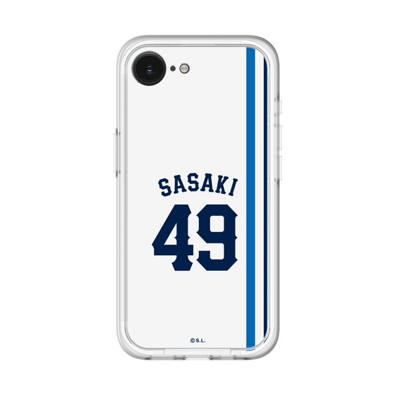 スリムプロテクションプレミアムケース［ 埼玉西武ライオンズ- #49 SASAKI - ホーム ］