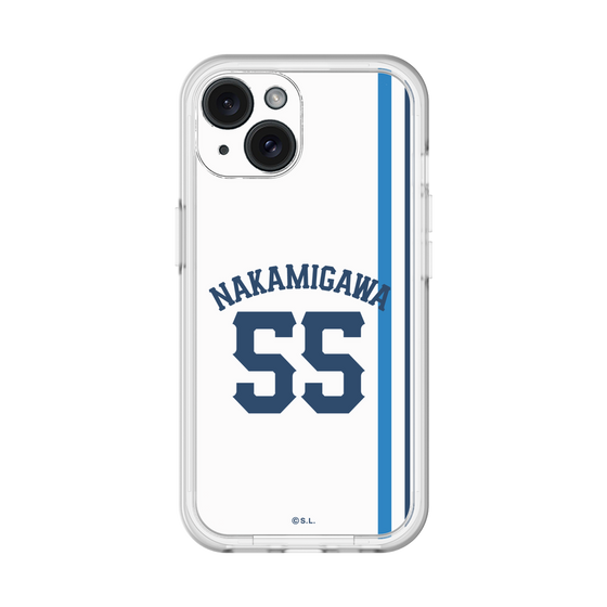 スリムプロテクションプレミアムケース［ 埼玉西武ライオンズ- #55 NAKAMIGAWA - ホーム ］