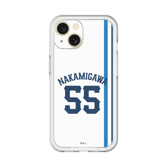 スリムプロテクションプレミアムケース［ 埼玉西武ライオンズ- #55 NAKAMIGAWA - ホーム ］