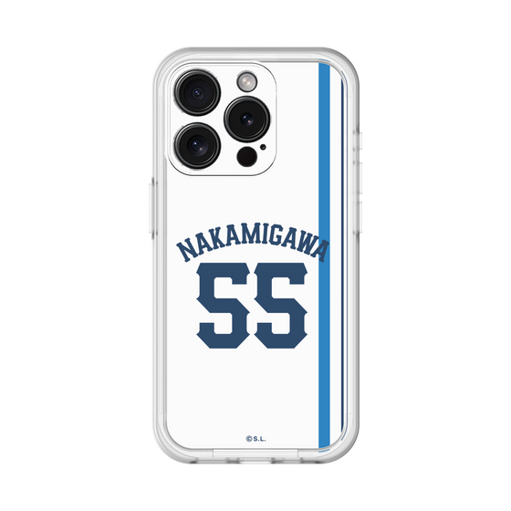 スリムプロテクションプレミアムケース［ 埼玉西武ライオンズ- #55 NAKAMIGAWA - ホーム ］
