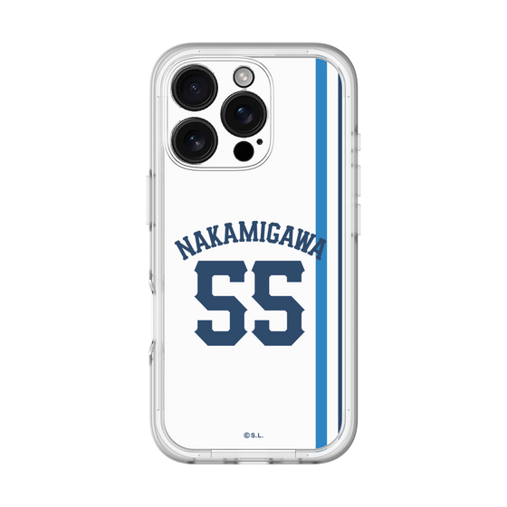 スリムプロテクションプレミアムケース［ 埼玉西武ライオンズ- #55 NAKAMIGAWA - ホーム ］