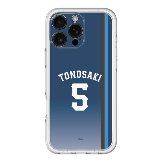 スリムプロテクションプレミアムケース［ 埼玉西武ライオンズ- #5 TONOSAKI - ビジター ］