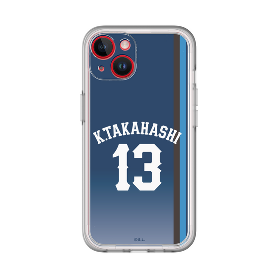 スリムプロテクションプレミアムケース［ 埼玉西武ライオンズ- #13 TAKAHASHI - ビジター ］