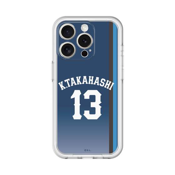 スリムプロテクションプレミアムケース［ 埼玉西武ライオンズ- #13 TAKAHASHI - ビジター ］