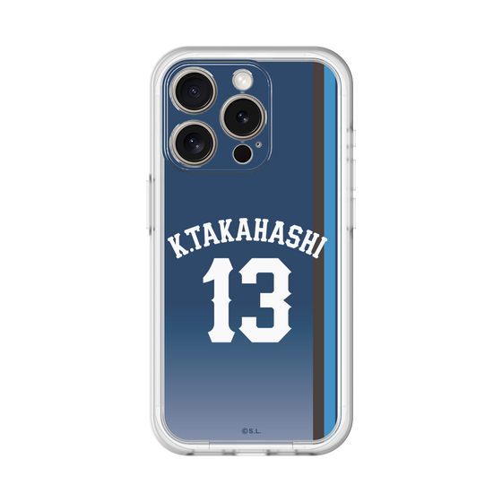 スリムプロテクションプレミアムケース［ 埼玉西武ライオンズ- #13 TAKAHASHI - ビジター ］