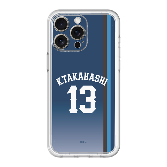 スリムプロテクションプレミアムケース［ 埼玉西武ライオンズ- #13 TAKAHASHI - ビジター ］