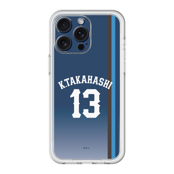 スリムプロテクションプレミアムケース［ 埼玉西武ライオンズ- #13 TAKAHASHI - ビジター ］