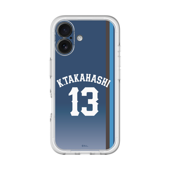 スリムプロテクションプレミアムケース［ 埼玉西武ライオンズ- #13 TAKAHASHI - ビジター ］