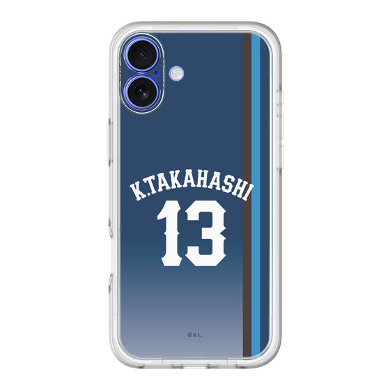 スリムプロテクションプレミアムケース［ 埼玉西武ライオンズ- #13 TAKAHASHI - ビジター ］