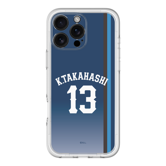 スリムプロテクションプレミアムケース［ 埼玉西武ライオンズ- #13 TAKAHASHI - ビジター ］