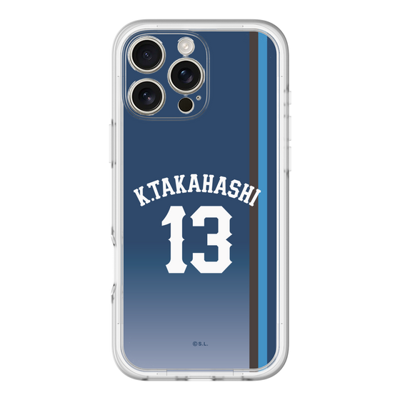 スリムプロテクションプレミアムケース［ 埼玉西武ライオンズ- #13 TAKAHASHI - ビジター ］