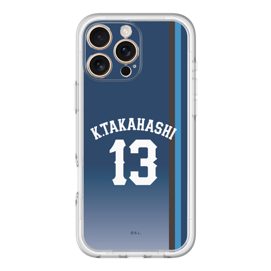 スリムプロテクションプレミアムケース［ 埼玉西武ライオンズ- #13 TAKAHASHI - ビジター ］