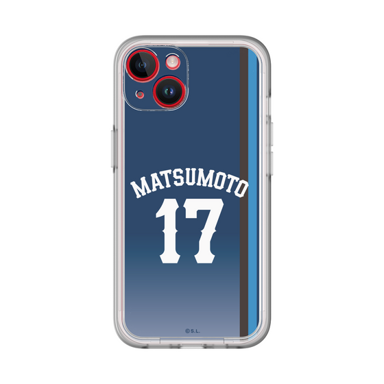 スリムプロテクションプレミアムケース［ 埼玉西武ライオンズ- #17 MATSUMOTO - ビジター ］