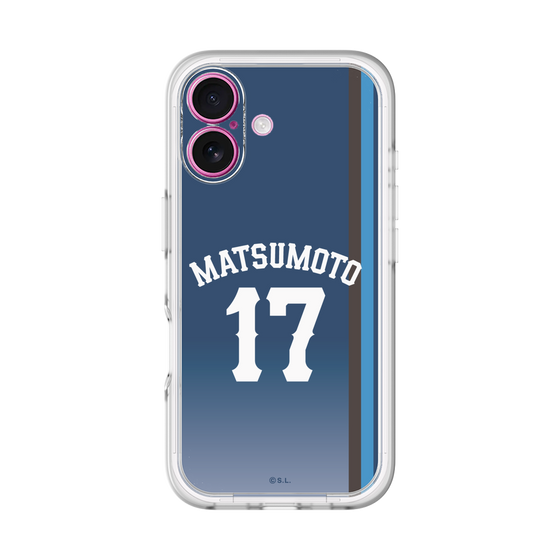スリムプロテクションプレミアムケース［ 埼玉西武ライオンズ- #17 MATSUMOTO - ビジター ］