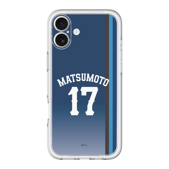 スリムプロテクションプレミアムケース［ 埼玉西武ライオンズ- #17 MATSUMOTO - ビジター ］