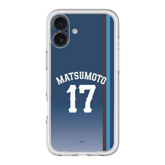 スリムプロテクションプレミアムケース［ 埼玉西武ライオンズ- #17 MATSUMOTO - ビジター ］