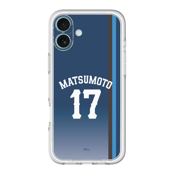 スリムプロテクションプレミアムケース［ 埼玉西武ライオンズ- #17 MATSUMOTO - ビジター ］