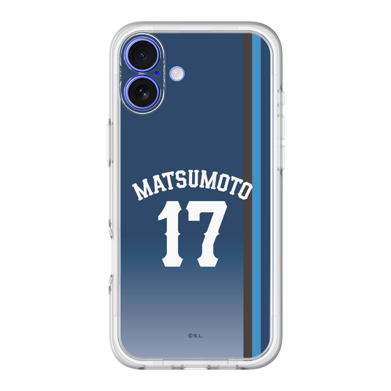 スリムプロテクションプレミアムケース［ 埼玉西武ライオンズ- #17 MATSUMOTO - ビジター ］