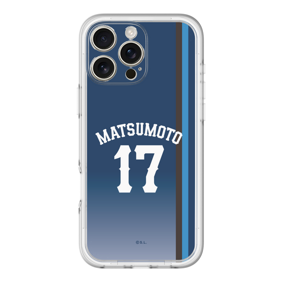 スリムプロテクションプレミアムケース［ 埼玉西武ライオンズ- #17 MATSUMOTO - ビジター ］