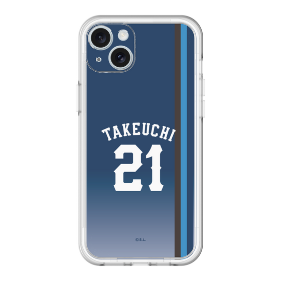 スリムプロテクションプレミアムケース［ 埼玉西武ライオンズ- #21 TAKEUCHI - ビジター ］