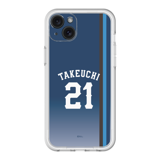 スリムプロテクションプレミアムケース［ 埼玉西武ライオンズ- #21 TAKEUCHI - ビジター ］
