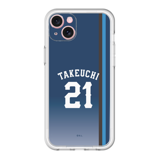 スリムプロテクションプレミアムケース［ 埼玉西武ライオンズ- #21 TAKEUCHI - ビジター ］