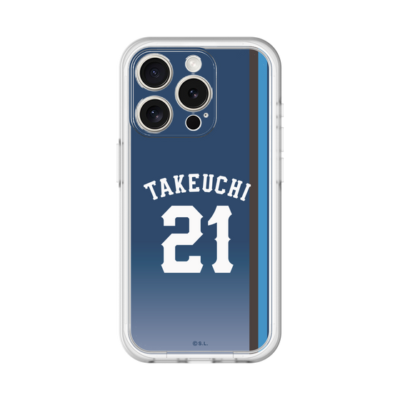 スリムプロテクションプレミアムケース［ 埼玉西武ライオンズ- #21 TAKEUCHI - ビジター ］