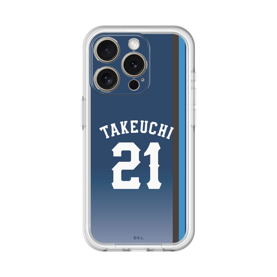 スリムプロテクションプレミアムケース［ 埼玉西武ライオンズ- #21 TAKEUCHI - ビジター ］