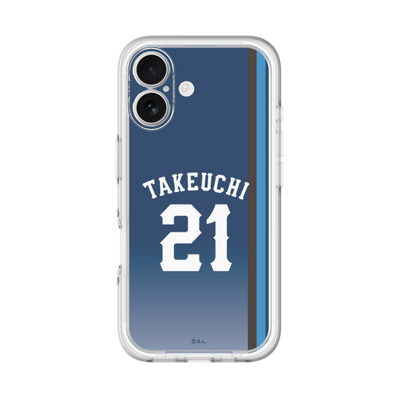 スリムプロテクションプレミアムケース［ 埼玉西武ライオンズ- #21 TAKEUCHI - ビジター ］