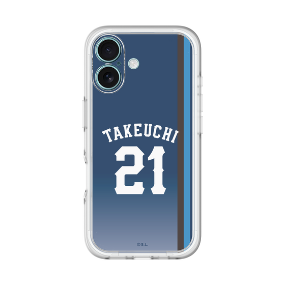 スリムプロテクションプレミアムケース［ 埼玉西武ライオンズ- #21 TAKEUCHI - ビジター ］