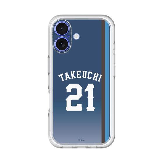 スリムプロテクションプレミアムケース［ 埼玉西武ライオンズ- #21 TAKEUCHI - ビジター ］
