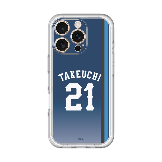 スリムプロテクションプレミアムケース［ 埼玉西武ライオンズ- #21 TAKEUCHI - ビジター ］