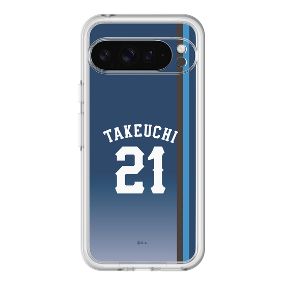 スリムプロテクションプレミアムケース［ 埼玉西武ライオンズ- #21 TAKEUCHI - ビジター ］