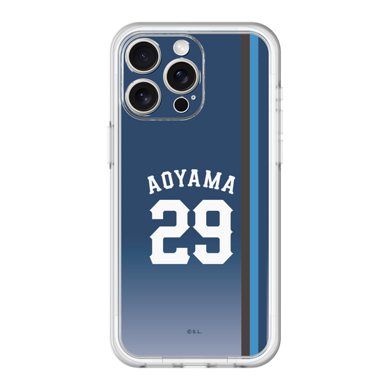 スリムプロテクションプレミアムケース［ 埼玉西武ライオンズ- #29 AOYAMA - ビジター ］