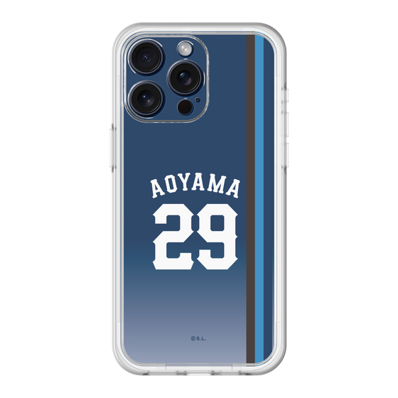 スリムプロテクションプレミアムケース［ 埼玉西武ライオンズ- #29 AOYAMA - ビジター ］