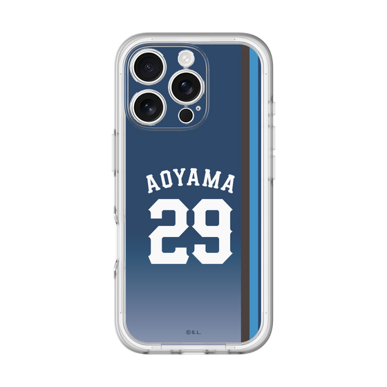 スリムプロテクションプレミアムケース［ 埼玉西武ライオンズ- #29 AOYAMA - ビジター ］