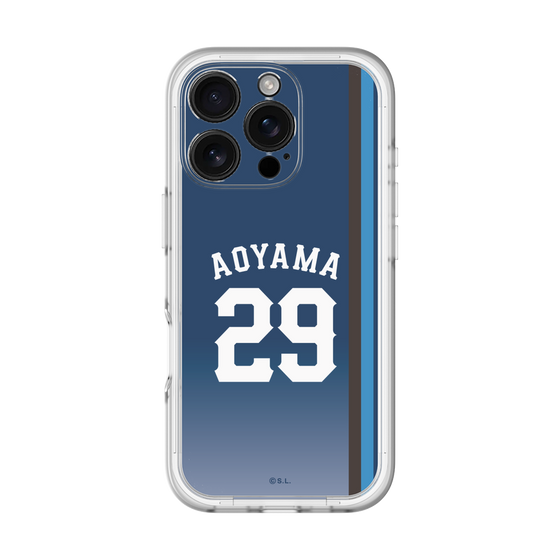 スリムプロテクションプレミアムケース［ 埼玉西武ライオンズ- #29 AOYAMA - ビジター ］