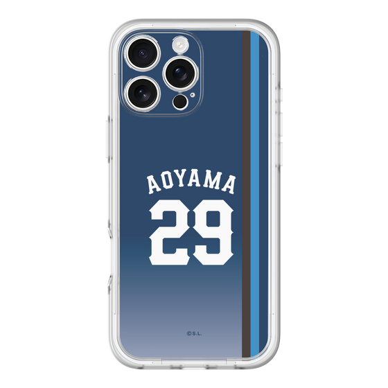 スリムプロテクションプレミアムケース［ 埼玉西武ライオンズ- #29 AOYAMA - ビジター ］
