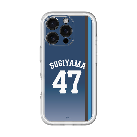 スリムプロテクションプレミアムケース［ 埼玉西武ライオンズ- #47 SUGIYAMA - ビジター ］