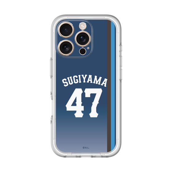 スリムプロテクションプレミアムケース［ 埼玉西武ライオンズ- #47 SUGIYAMA - ビジター ］