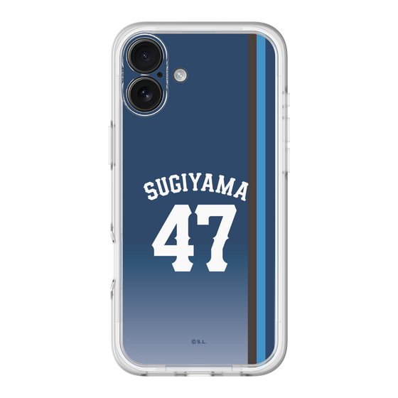 スリムプロテクションプレミアムケース［ 埼玉西武ライオンズ- #47 SUGIYAMA - ビジター ］