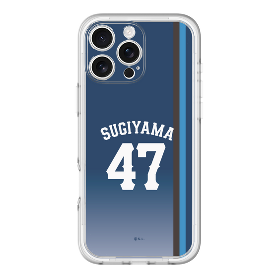 スリムプロテクションプレミアムケース［ 埼玉西武ライオンズ- #47 SUGIYAMA - ビジター ］