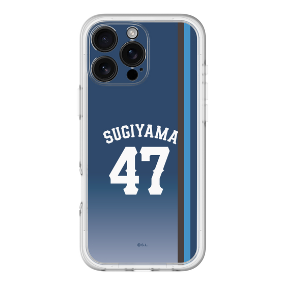スリムプロテクションプレミアムケース［ 埼玉西武ライオンズ- #47 SUGIYAMA - ビジター ］