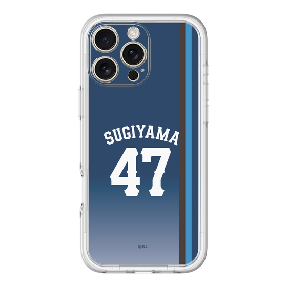 スリムプロテクションプレミアムケース［ 埼玉西武ライオンズ- #47 SUGIYAMA - ビジター ］