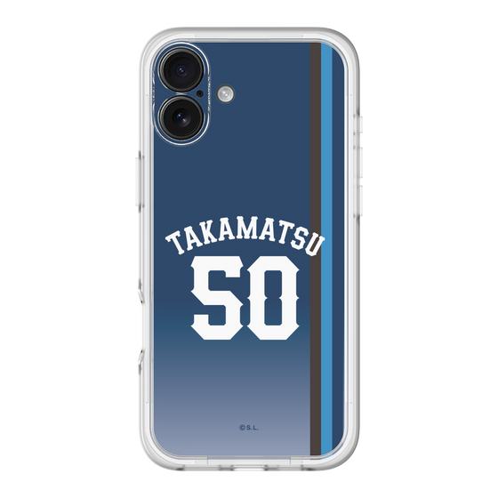 スリムプロテクションプレミアムケース［ 埼玉西武ライオンズ- #50 TAKAMATSU - ビジター ］