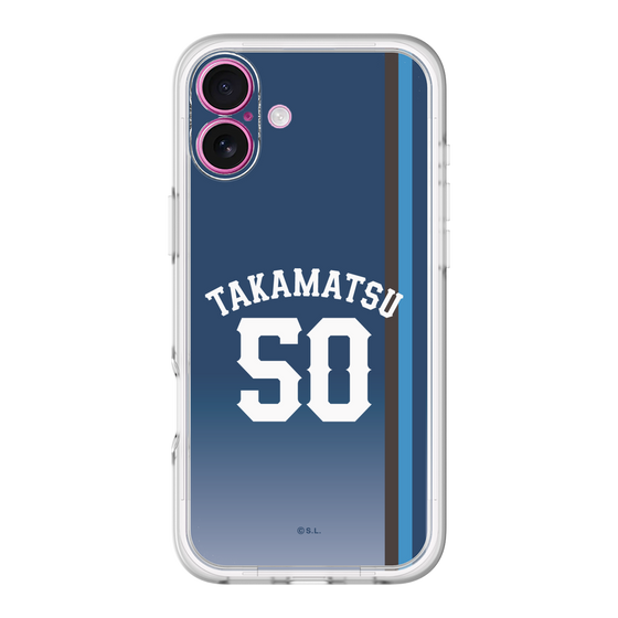スリムプロテクションプレミアムケース［ 埼玉西武ライオンズ- #50 TAKAMATSU - ビジター ］