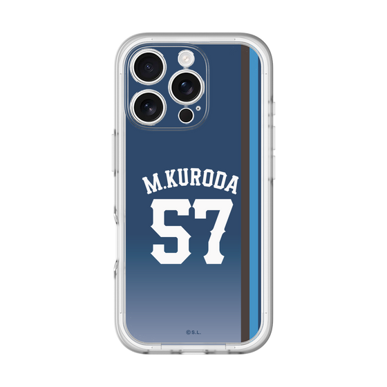 スリムプロテクションプレミアムケース［ 埼玉西武ライオンズ- #57 KURODA - ビジター ］